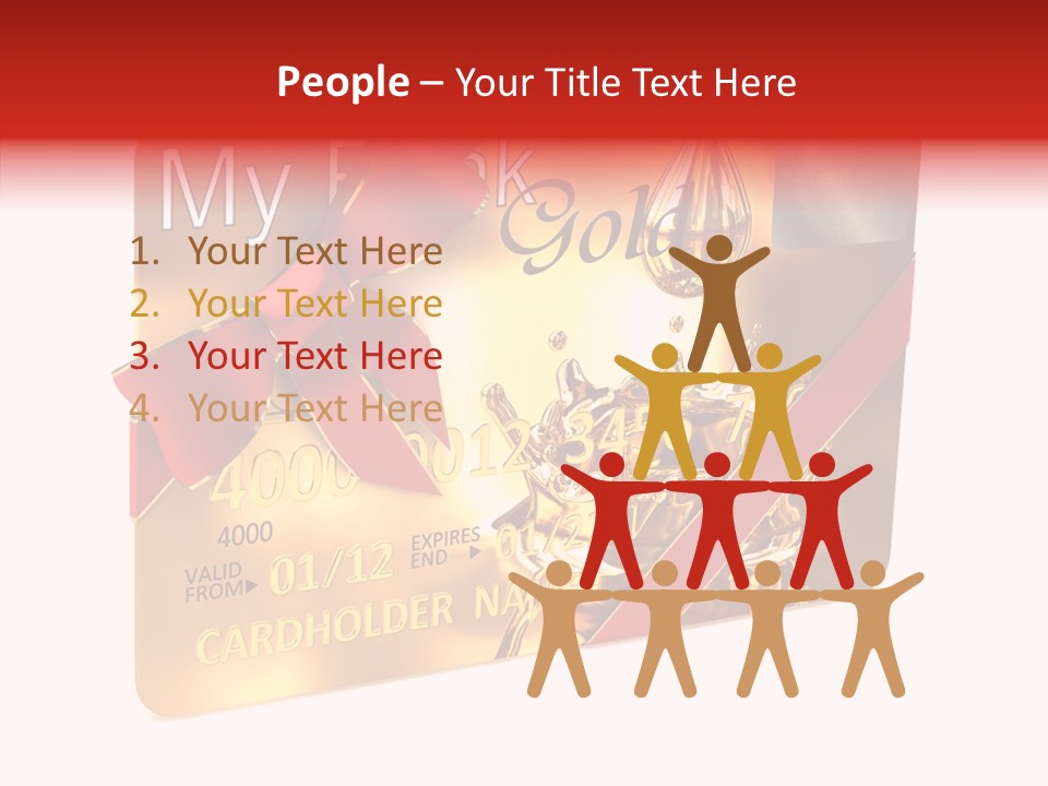 Symbol Golden Background PowerPoint Template