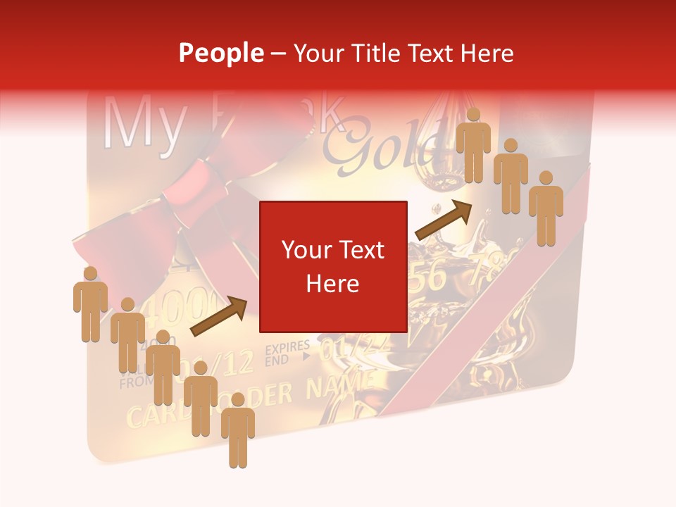 Symbol Golden Background PowerPoint Template