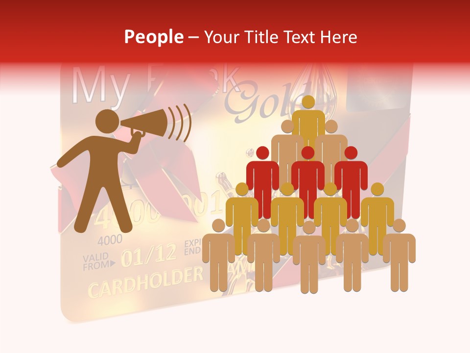 Symbol Golden Background PowerPoint Template