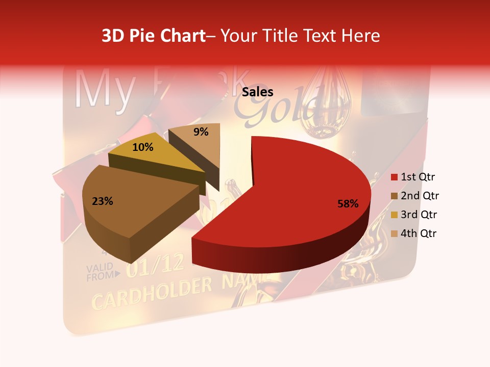 Symbol Golden Background PowerPoint Template