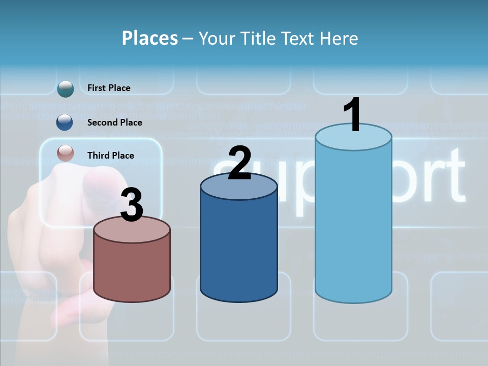 Information Customer Keyboard PowerPoint Template