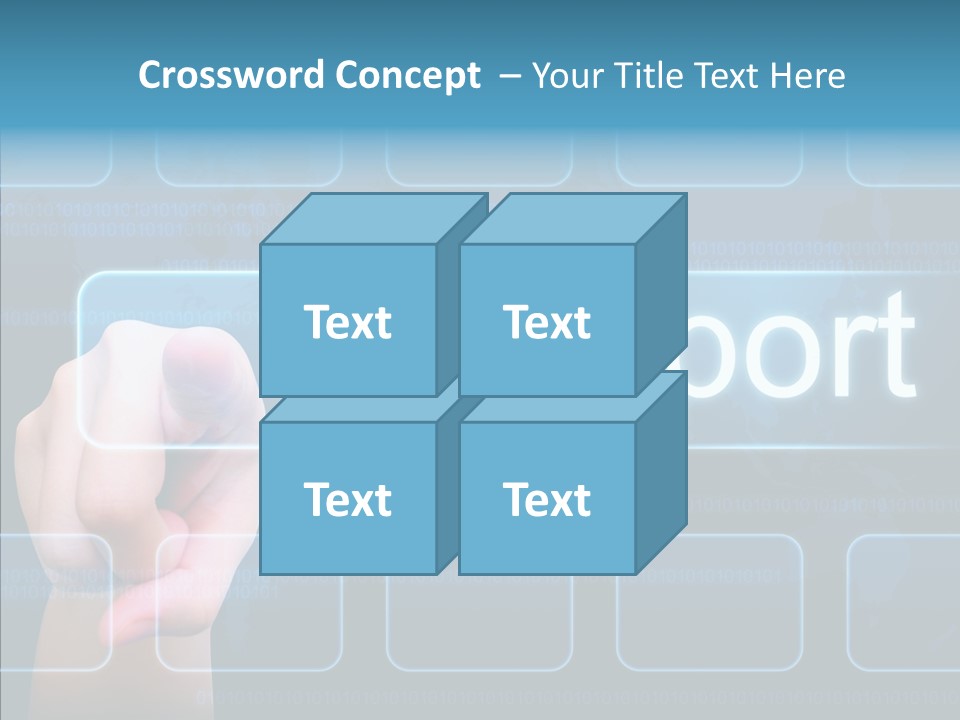 Information Customer Keyboard PowerPoint Template
