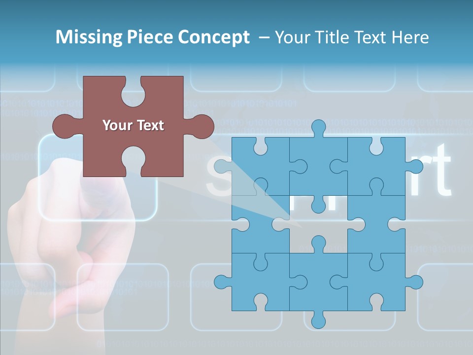 Information Customer Keyboard PowerPoint Template