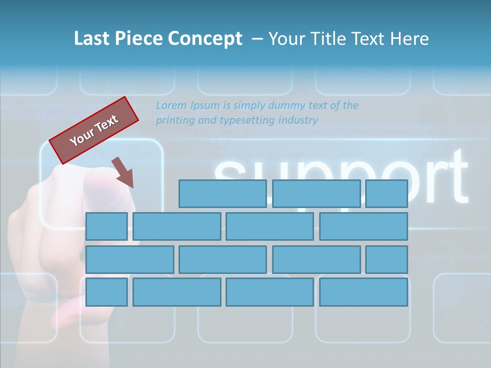 Information Customer Keyboard PowerPoint Template