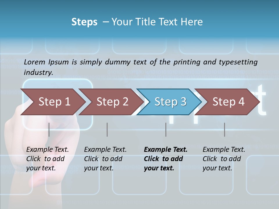 Information Customer Keyboard PowerPoint Template