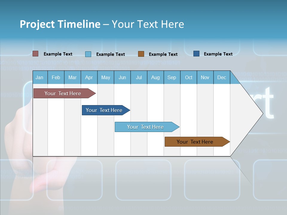 Information Customer Keyboard PowerPoint Template