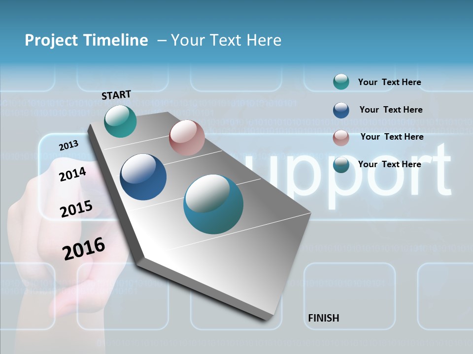 Information Customer Keyboard PowerPoint Template
