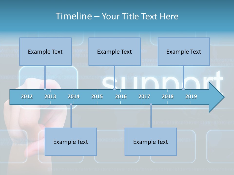 Information Customer Keyboard PowerPoint Template