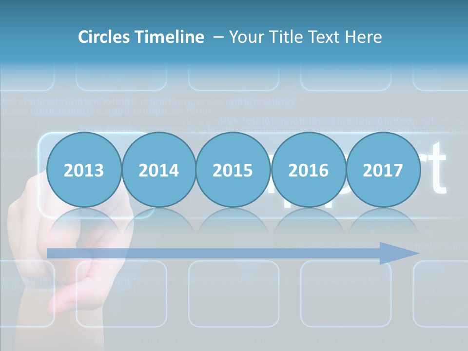 Information Customer Keyboard PowerPoint Template