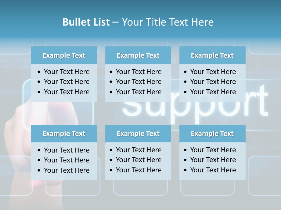 Information Customer Keyboard PowerPoint Template