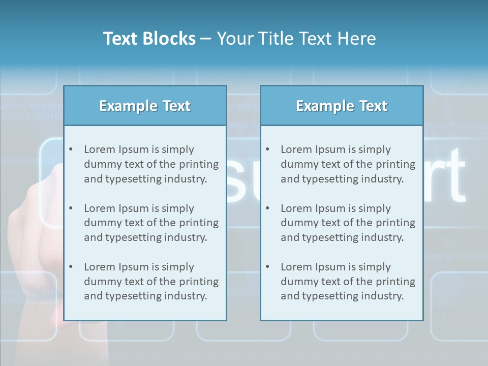 Information Customer Keyboard PowerPoint Template