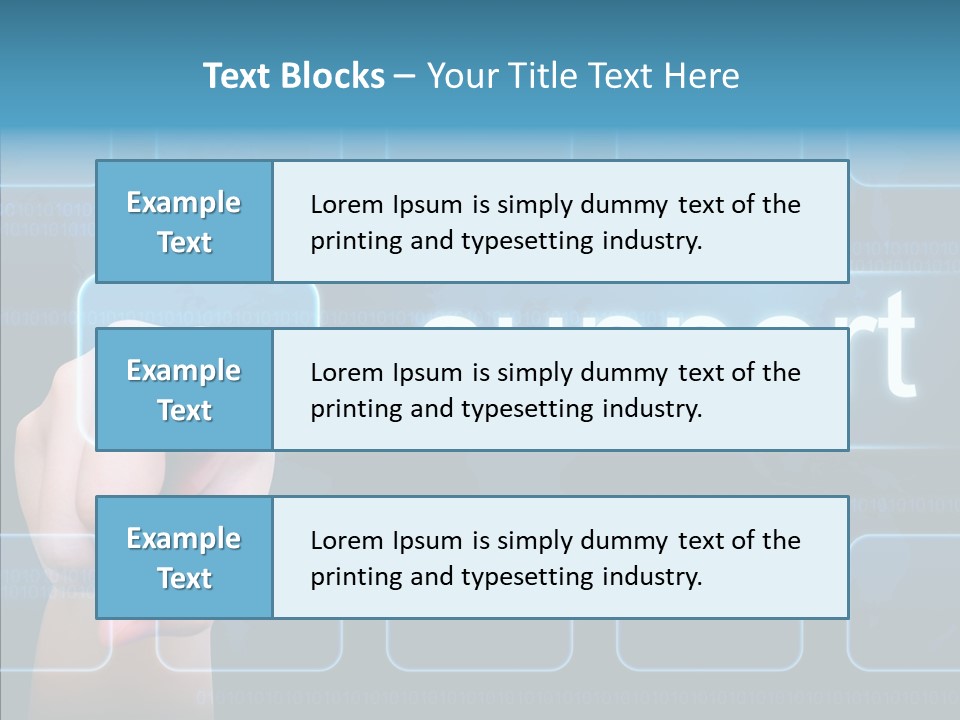Information Customer Keyboard PowerPoint Template