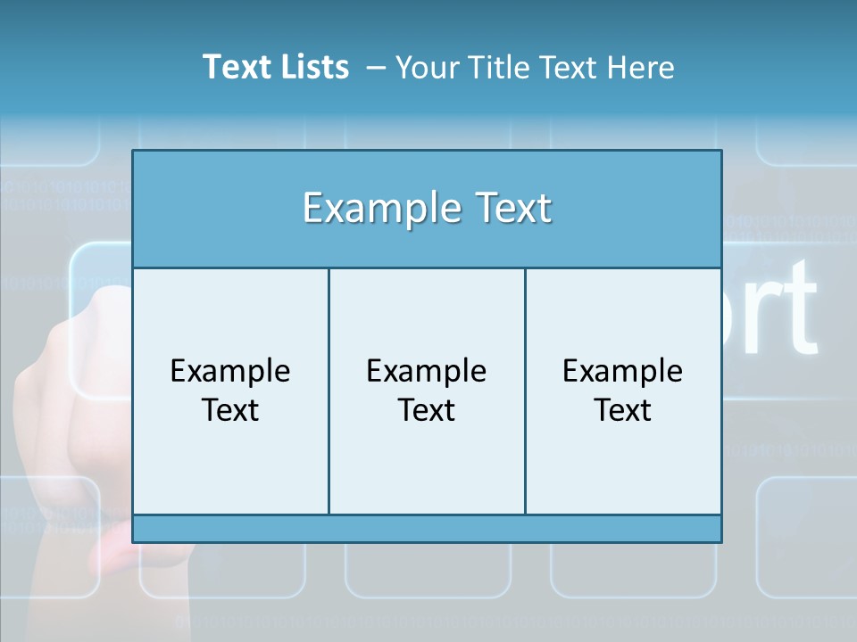 Information Customer Keyboard PowerPoint Template