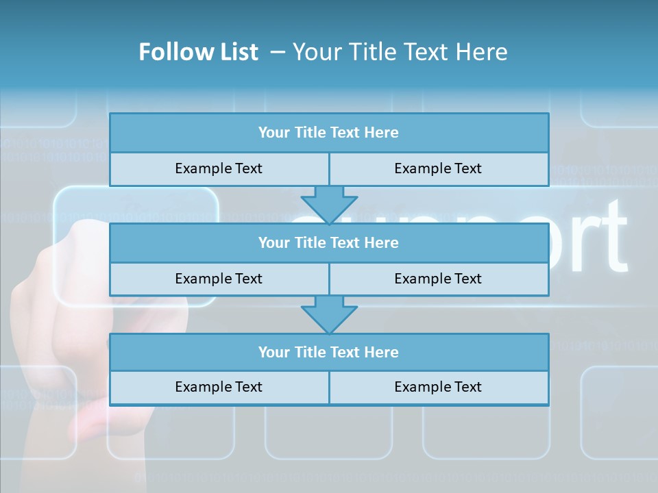 Information Customer Keyboard PowerPoint Template