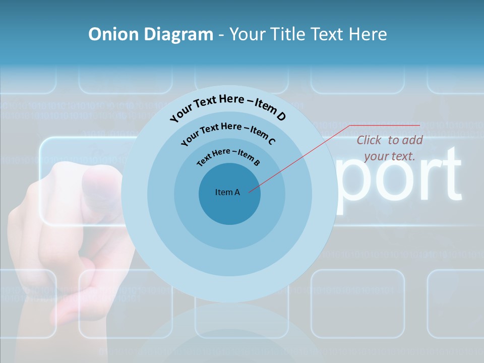 Information Customer Keyboard PowerPoint Template