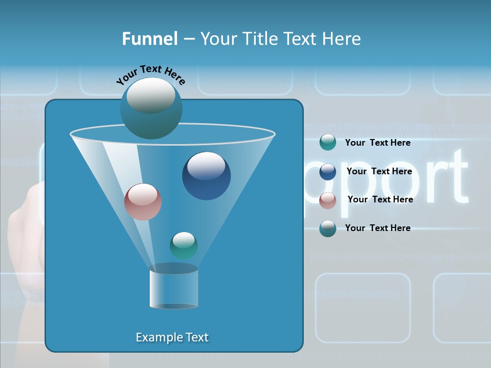 Information Customer Keyboard PowerPoint Template
