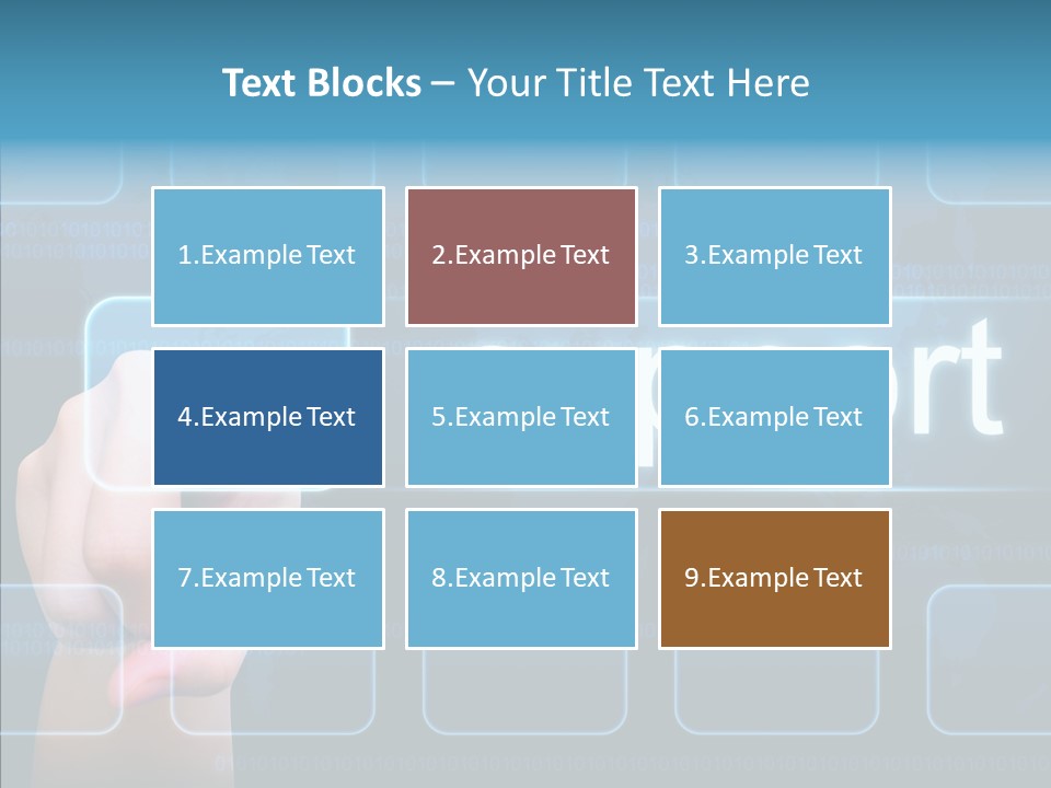 Information Customer Keyboard PowerPoint Template