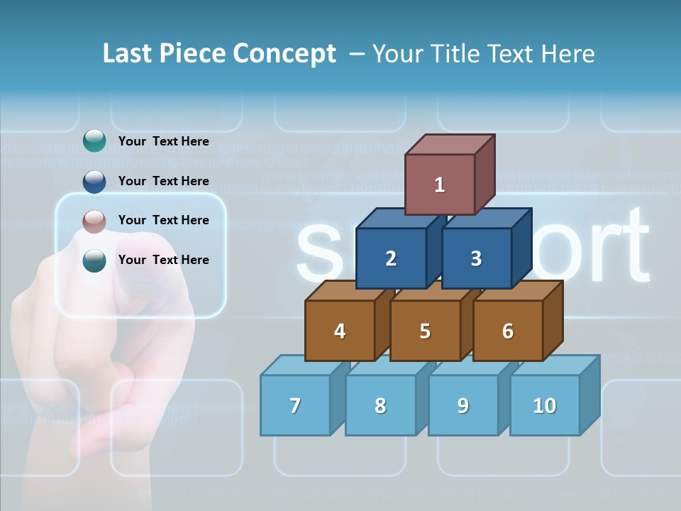 Information Customer Keyboard PowerPoint Template
