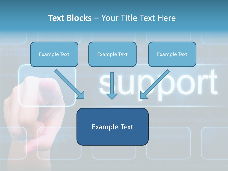 Information Customer Keyboard PowerPoint Template