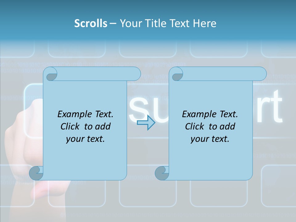 Information Customer Keyboard PowerPoint Template
