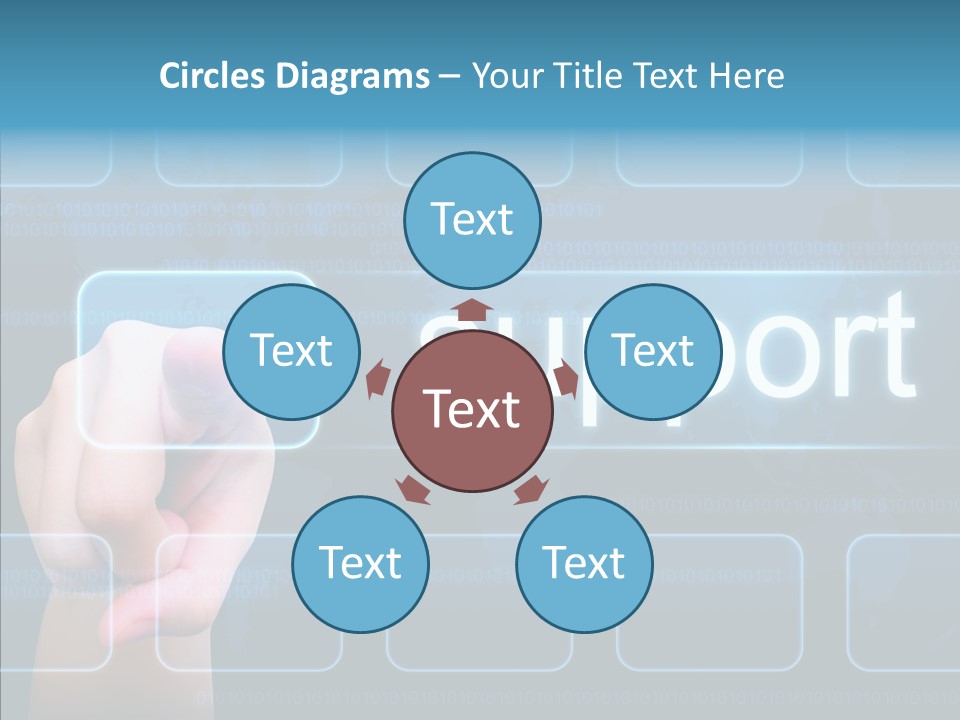 Information Customer Keyboard PowerPoint Template