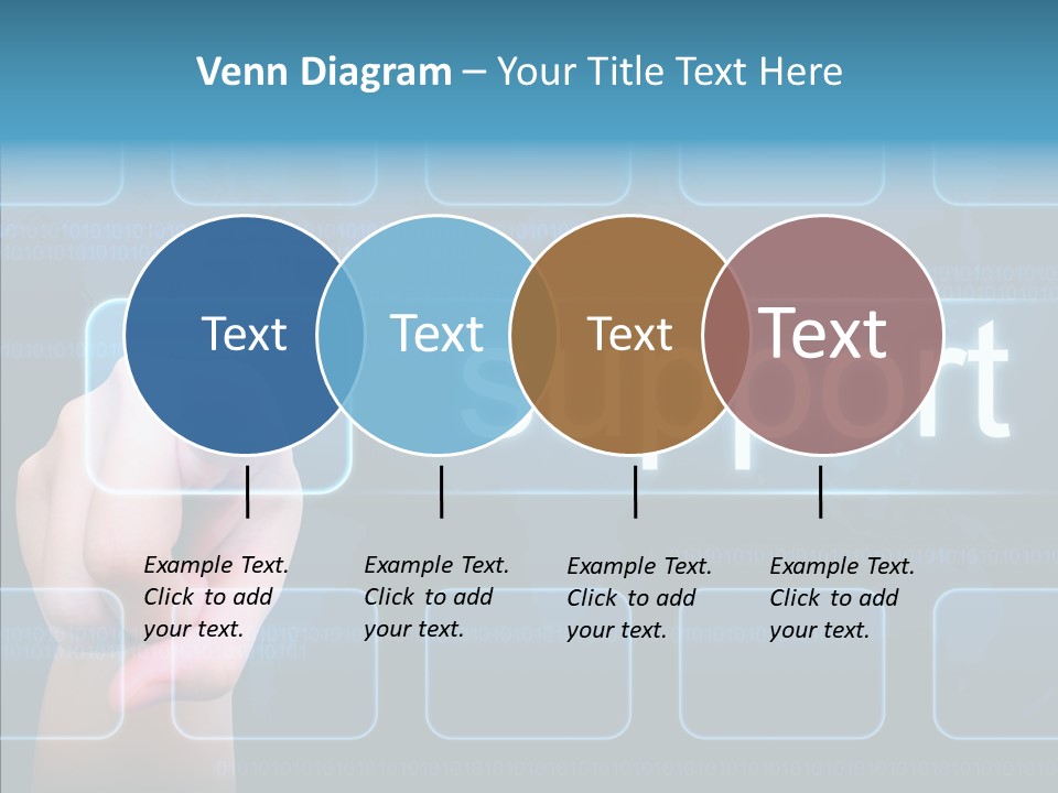 Information Customer Keyboard PowerPoint Template