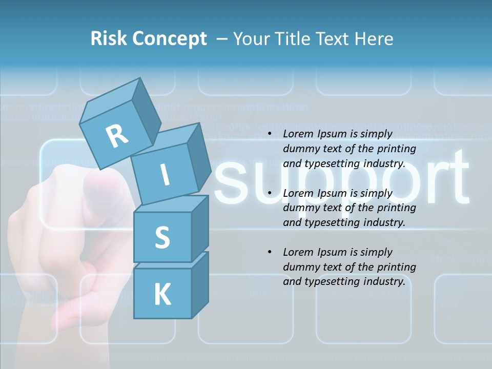 Information Customer Keyboard PowerPoint Template