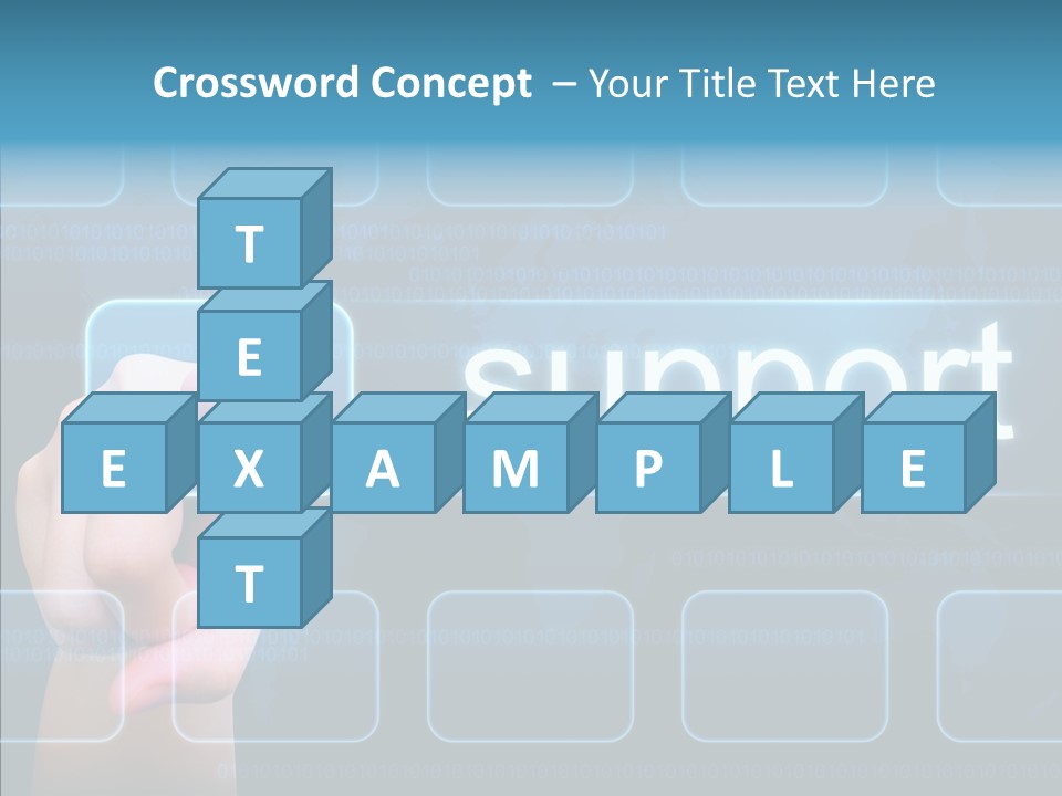 Information Customer Keyboard PowerPoint Template