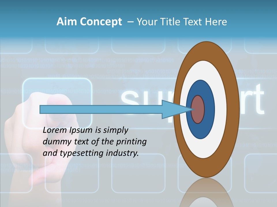 Information Customer Keyboard PowerPoint Template