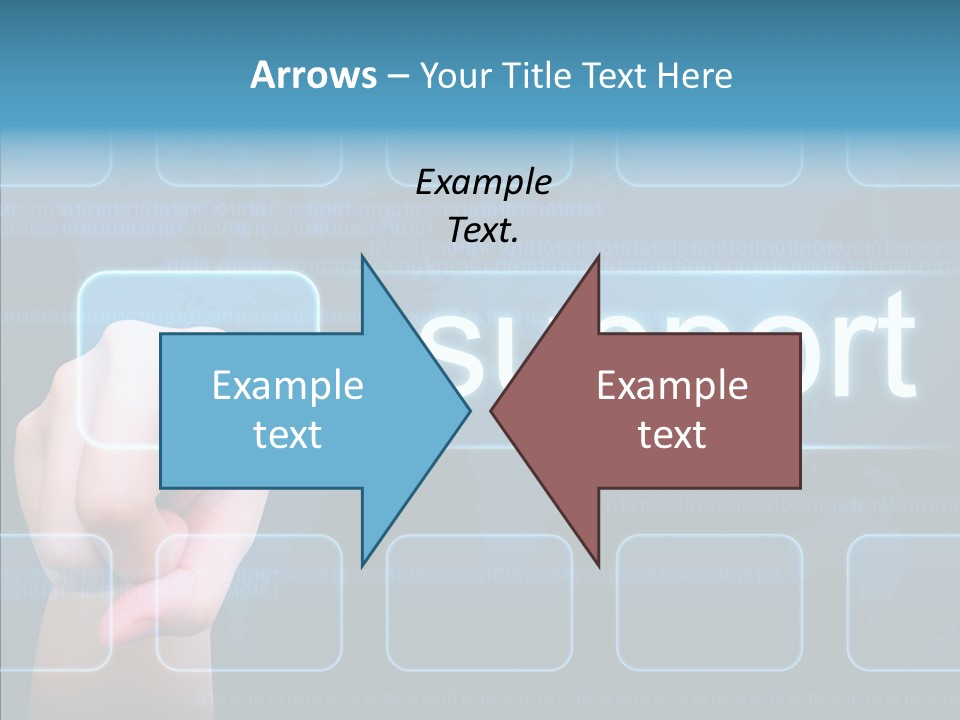 Information Customer Keyboard PowerPoint Template