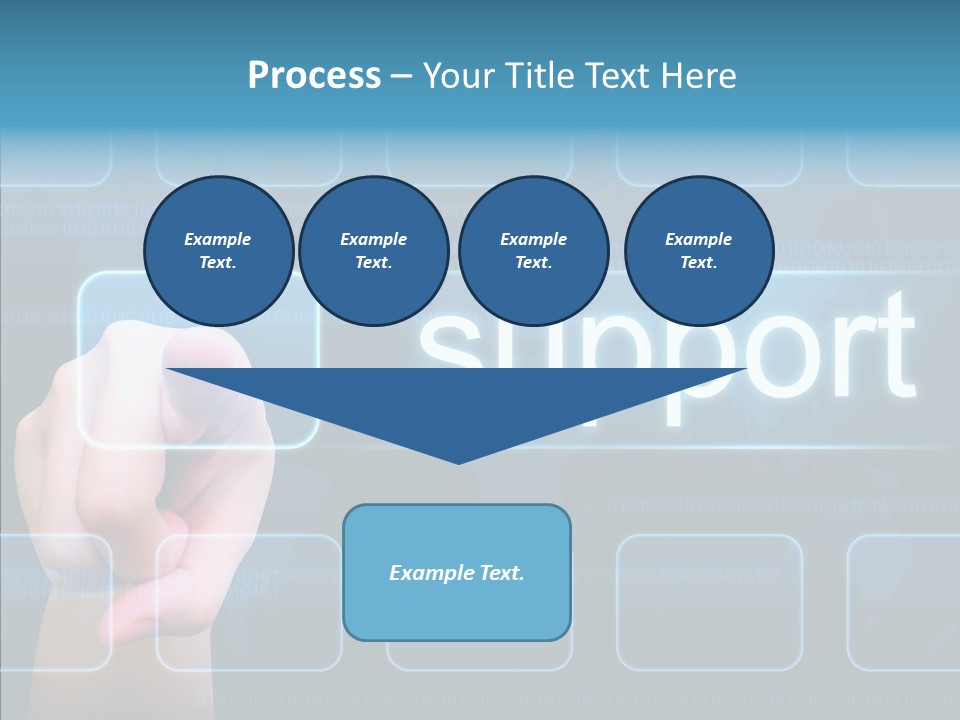 Information Customer Keyboard PowerPoint Template