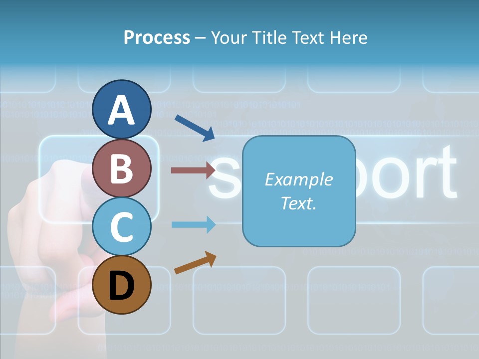 Information Customer Keyboard PowerPoint Template