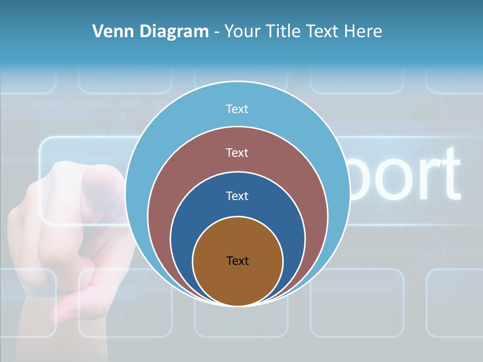 Information Customer Keyboard PowerPoint Template
