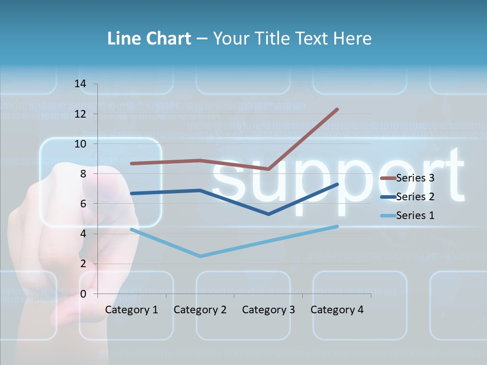Information Customer Keyboard PowerPoint Template