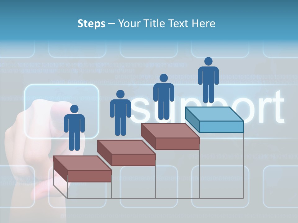 Information Customer Keyboard PowerPoint Template
