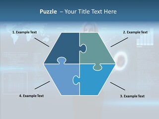 Touch Blonde Push PowerPoint Template