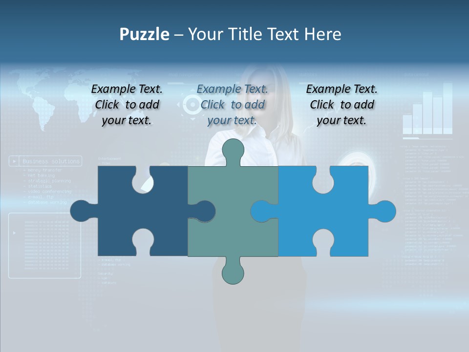 Touch Blonde Push PowerPoint Template