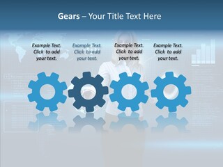 Touch Blonde Push PowerPoint Template