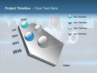 Touch Blonde Push PowerPoint Template
