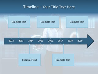 Touch Blonde Push PowerPoint Template