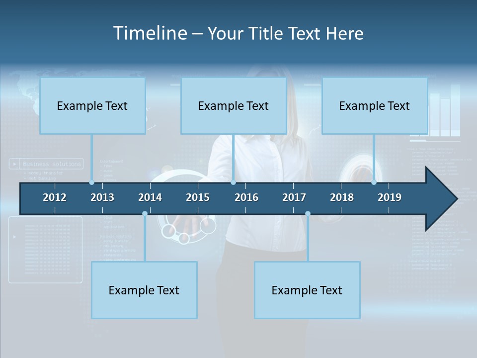 Touch Blonde Push PowerPoint Template