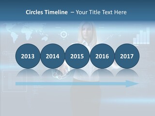 Touch Blonde Push PowerPoint Template