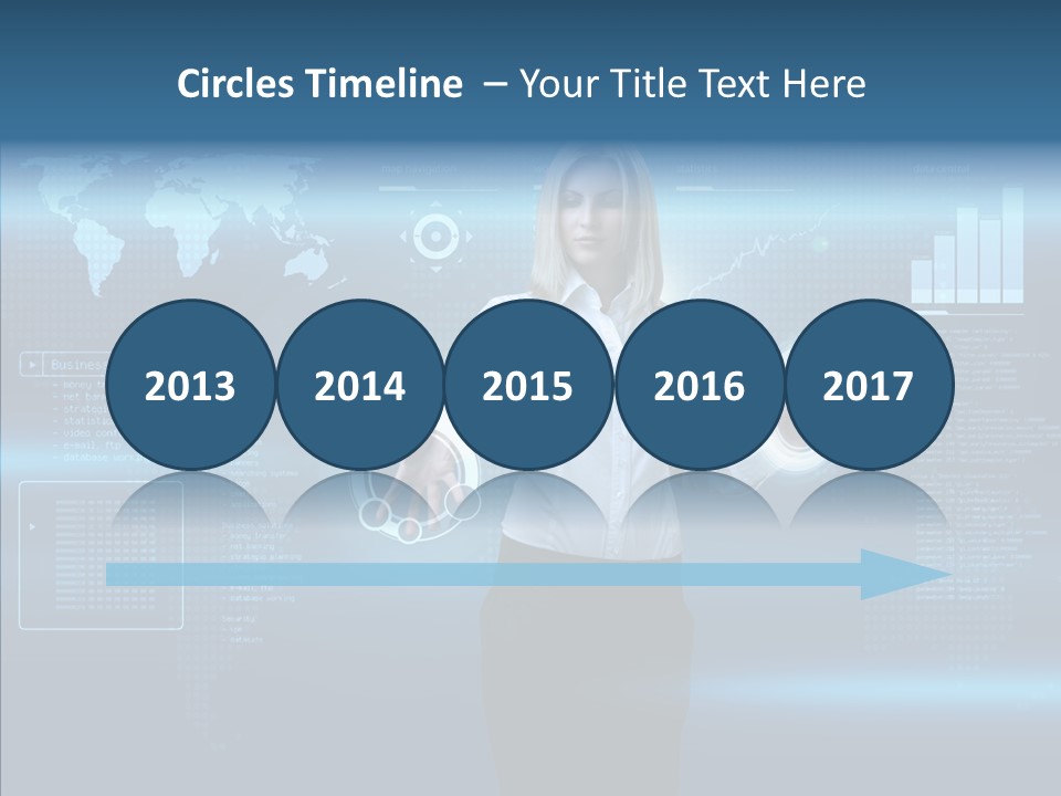 Touch Blonde Push PowerPoint Template