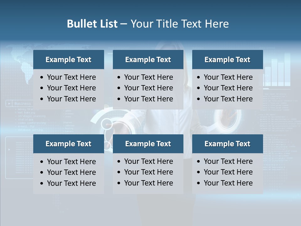 Touch Blonde Push PowerPoint Template