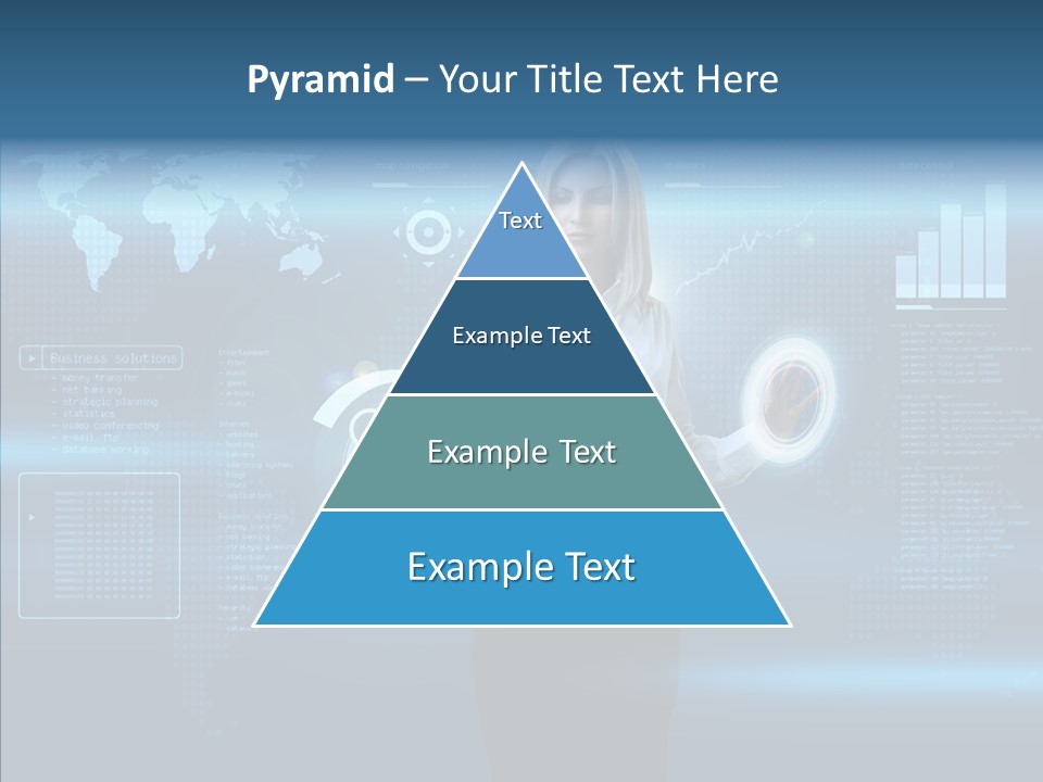 Touch Blonde Push PowerPoint Template