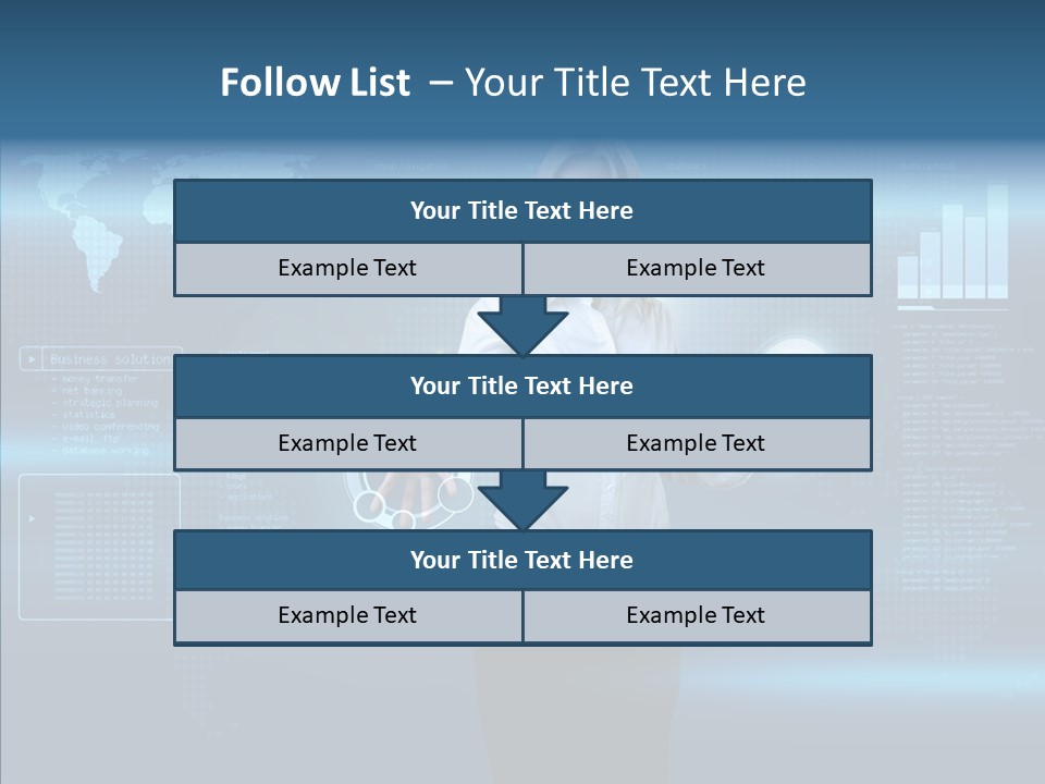Touch Blonde Push PowerPoint Template