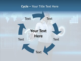 Touch Blonde Push PowerPoint Template