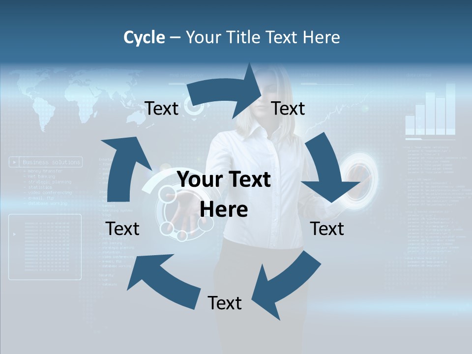 Touch Blonde Push PowerPoint Template