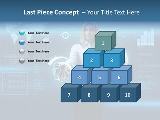 Touch Blonde Push PowerPoint Template