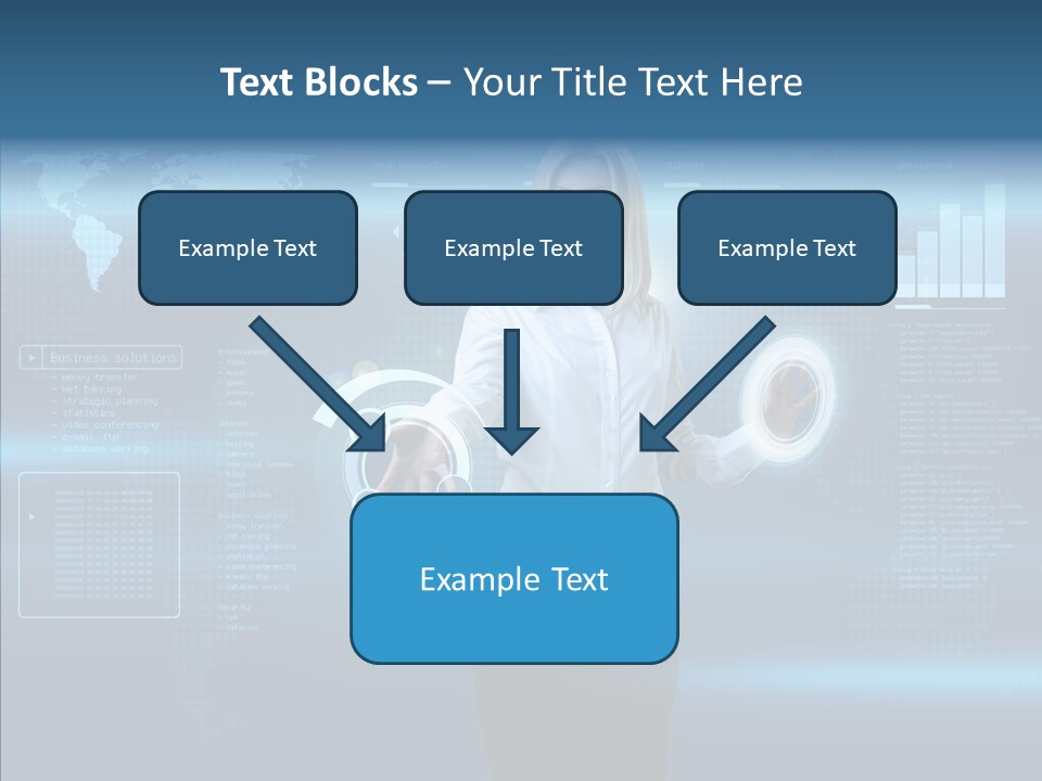 Touch Blonde Push PowerPoint Template